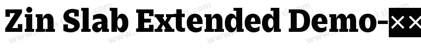Zin Slab Extended Demo字体转换